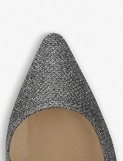 Shop Gucci Womens Anthracite Romy 100 Embellished Courts 3 In Metallic