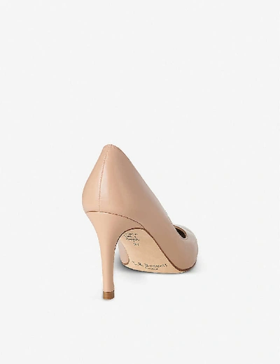 Lk Bennett Floret Pointed Leather Court Shoes In Bei-trench (beige)