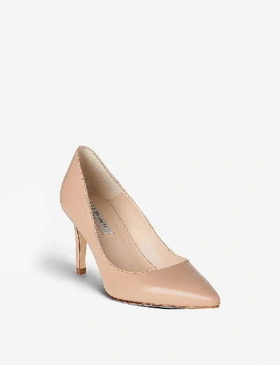 Lk Bennett Floret Pointed Leather Court Shoes In Bei-trench (beige)