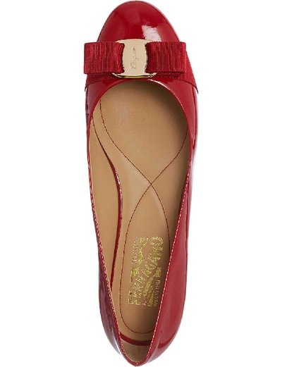 Varina patent-leather ballet flats