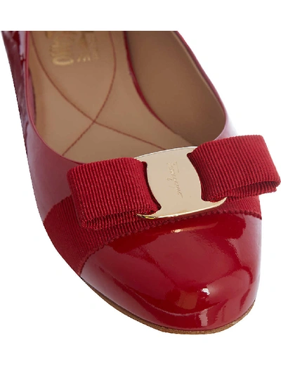 Varina patent-leather ballet flats