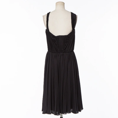 Pre-owned Gucci Silk Mid-length Dress In Black