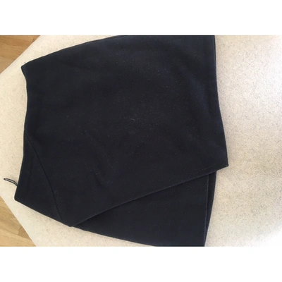 Pre-owned Carven Blue Wool Skirt