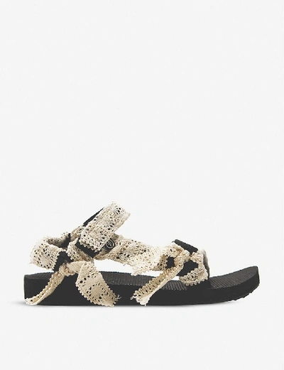 Shop Arizona Love Trekky Fun Leopard-print Woven Sandals