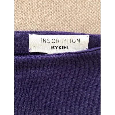 Pre-owned Sonia Rykiel Wool Mid-length Skirt In Purple
