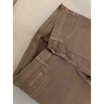 Pre-owned J Brand Brown Spandex Trousers