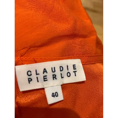 Pre-owned Claudie Pierlot Ss18 Blouse In Orange