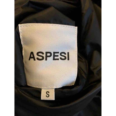 Pre-owned Aspesi Faux Fur Coat In Black