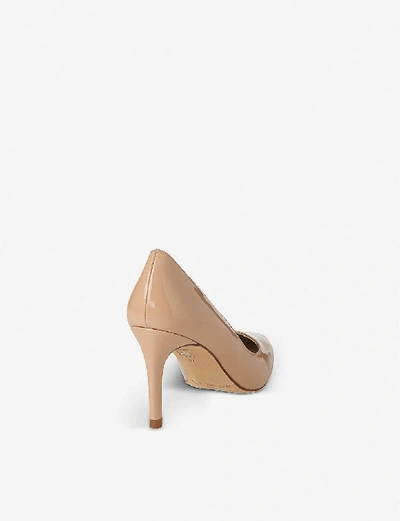 Lk Bennett Floret Pointed Patent-leather Courts In Bei-trench