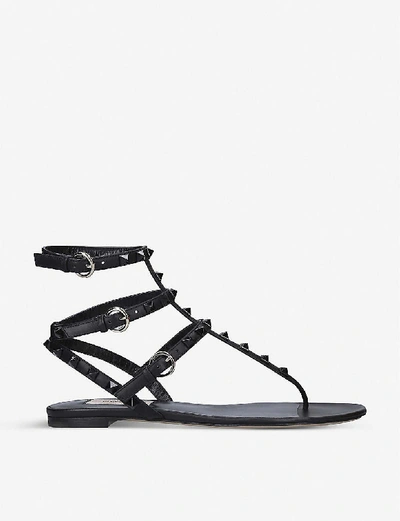 Shop Valentino Rockstud Leather Sandals