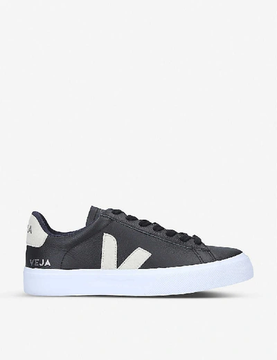 Shop Veja Womens Blk/other Women's Campo Chromefree Leather Low-top Trainers