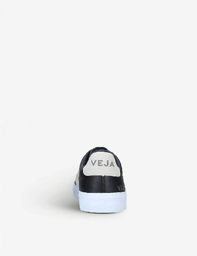 Shop Veja Women's Campo Chromefree Leather Low-top Trainers In Blk/other