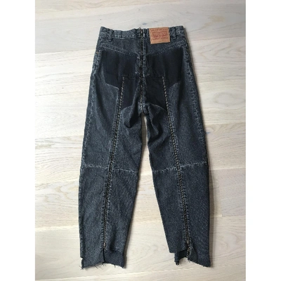 Pre-owned Vetements Anthracite Cotton Jeans