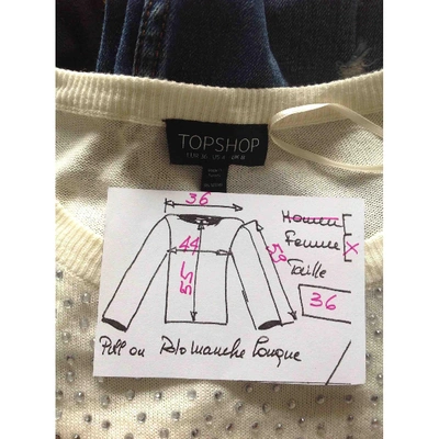 Pre-owned Topshop Tophop  Beige Knitwear