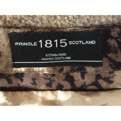 Pre-owned Pringle Of Scotland Brown Silk Dress