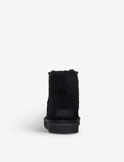 Shop Ugg Women's Black Classic Ll Mini Sheepskin Boots