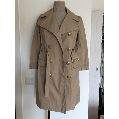 Pre-owned Juicy Couture Trench Coat In Camel