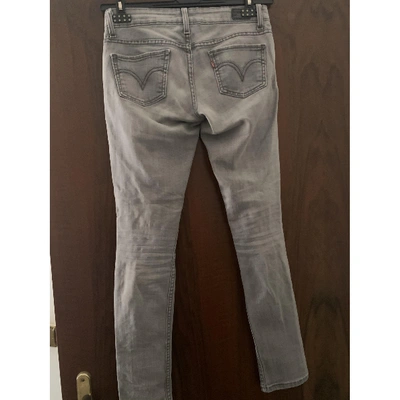 Pre-owned Levi's Slim Jeans In Grey