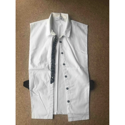 Pre-owned Costume National White Cotton  Top