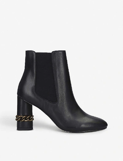 Shop Kurt Geiger Raquel Leather Ankle Boots In Black