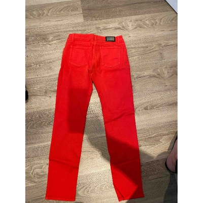 Pre-owned Etro Chino Pants In Red