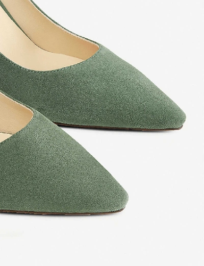 Shop Jimmy Choo Romy 85 Suede Courts In Cactus