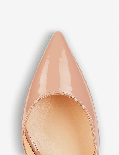 Shop Christian Louboutin Womens Nude Iriza 70 Patent