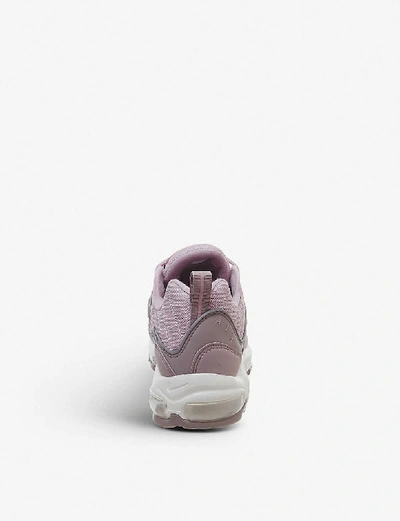 Shop Nike Air Max 98 Leather Trainers In Plum Chalk