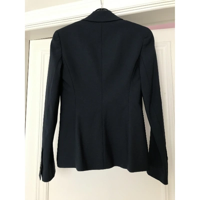 Pre-owned Theory Navy Wool Jacket