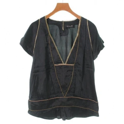 Pre-owned Isabel Marant Linen Top In Black