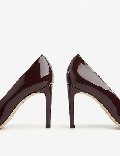 Shop Lk Bennett Whitney Patent Leather Courts In Red-oxblood