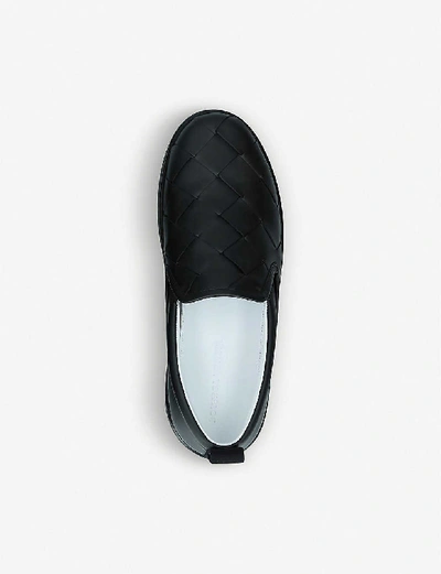 Shop Bottega Veneta Dodger Leather Skate Shoes