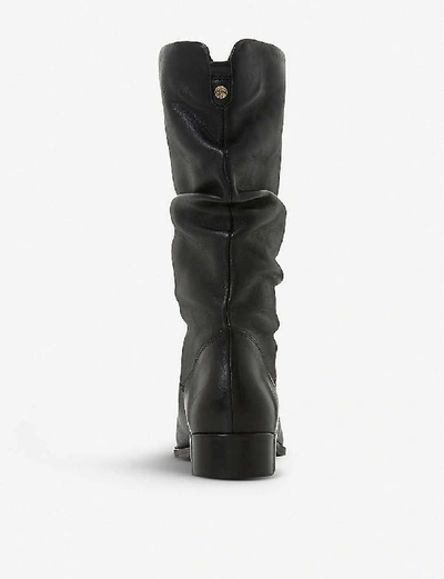 Shop Dune Rosalinda Leather Boots In Black-leather
