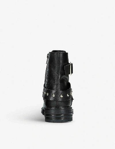 Shop Kurt Geiger London Women's Black Stinger Studded Leather Boots