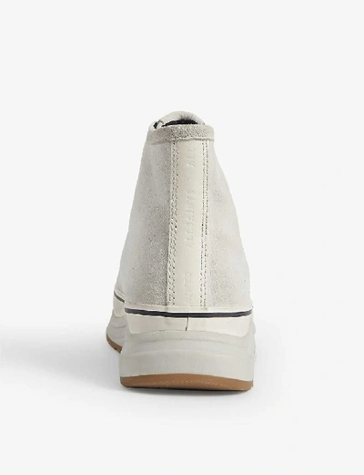 Shop Allsaints Osun High-top Leather Trainers In White