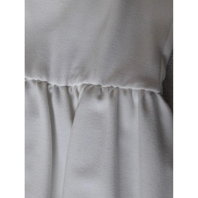Pre-owned Douuod Mid-length Dress In White