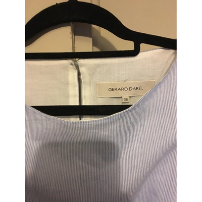 Pre-owned Gerard Darel Blue Cotton Dress