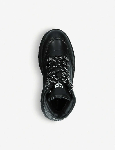 Shop Naked Wolfe Wicked Leather High-top Trainers In Black