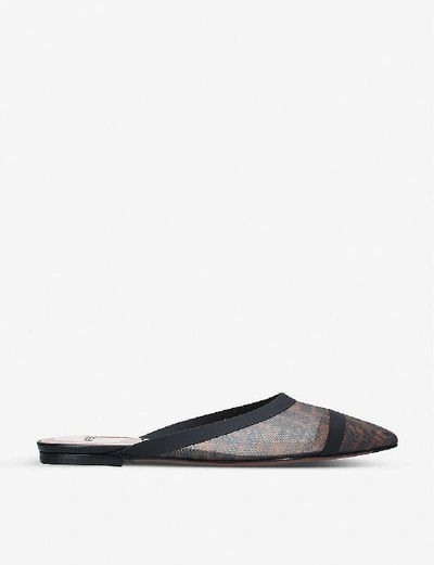 Shop Fendi Colibri Mesh Mules