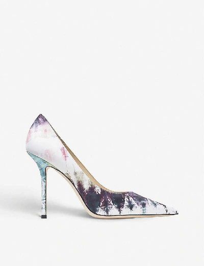 Shop Jimmy Choo Love 100 Tie-dye Print Courts In Oasis