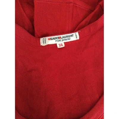 Pre-owned Saint Laurent Red Synthetic Top