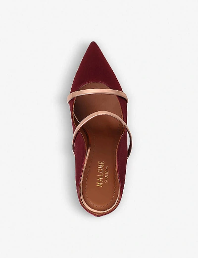 Shop Malone Souliers Maureen Satin Mules In Pink+comb