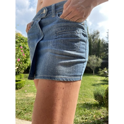 Pre-owned Isabel Marant Étoile Mini Skirt In Blue