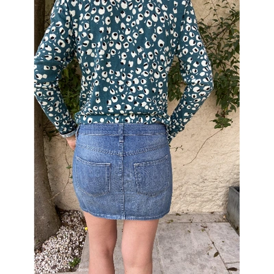 Pre-owned Isabel Marant Étoile Mini Skirt In Blue