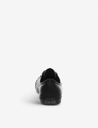 Shop Converse All Star Low-top Leather Trainers In Black