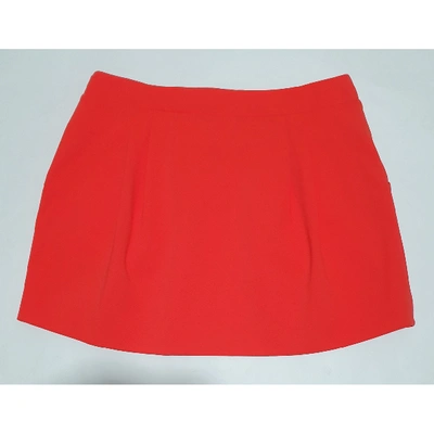 Pre-owned Diane Von Furstenberg Mid-length Skirt In Orange