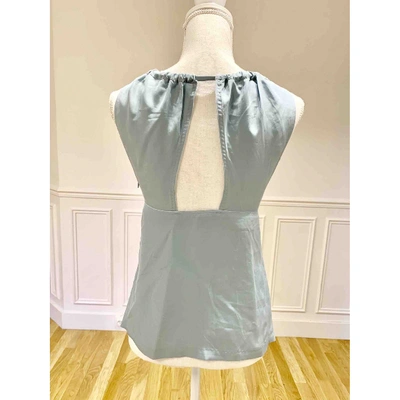Pre-owned Costume National Silk Camisole In Blue