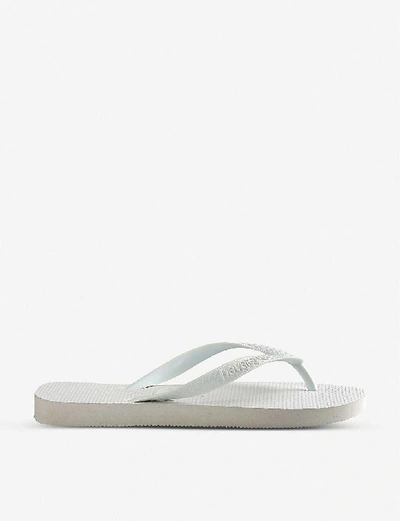 Shop Havaianas Women's White Top Rubber Flip-flops