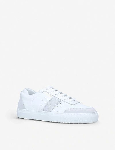 Shop Axel Arigato Dunk Low-top Leather Trainers In White/oth