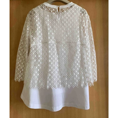 Pre-owned Chloé Lace Top In White